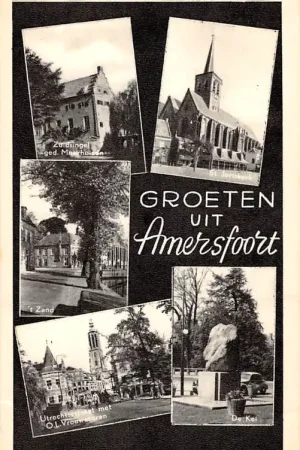 Amersfoort Groeten uit 1958 Zuidsingel St. Joriskerk 't Zand Utrechtsestraat en De Kei HC40367 Nowość