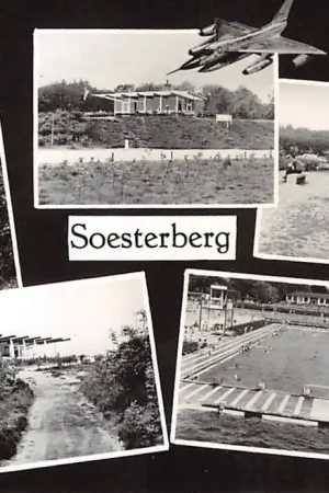 Soesterberg Groeten uit 1967 Vliegtuigen Zwembad Soest Baarn HC40220 Wysoka jakość
