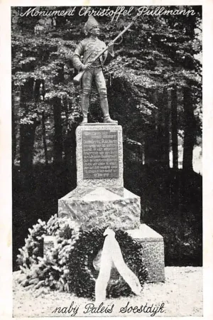 Soestdijk Monument Christoffel Pullmann nabij Paleis Soestdijk 1937 Militair Baarn Soest HC40176 Bezpieczna płatność