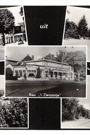 Soesterberg Groeten uit 1954 Rademakerstraat De Stompert Rest. 't Zwaantje Kampweg en De Berg Soest HC40089 Oferta