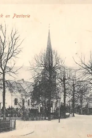 Baarn Brink met Kerk en Pastorie 1900 HC40083 Niska cena