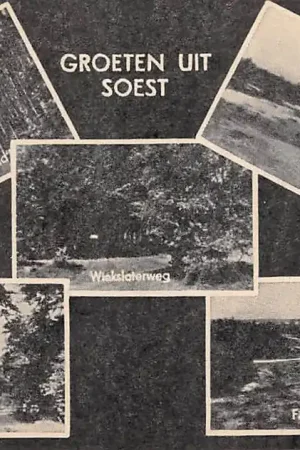 Soest Groeten uit 1951 Boschpad in het Vosseveld Wieksloterweg Soesterduinen Nieuwe Weg Fietspad HC39989 Wysoka jakość