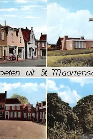 Szybka dostawa Sint Maartensdijk Groeten uit 1967 Markt Molen De Nijverheid Stadhuis en Ned. Hervormde Kerk HC39717