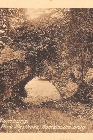 Domburg Park Westhove Romeinsche Brug HC39712 Ekspresowa dostawa