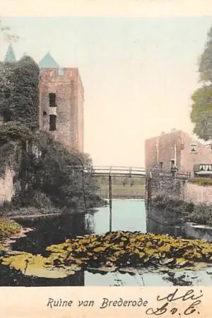 Santpoort Ruïne van Brederode 1918 Bloemendaal Haarlem HC39461 Darmowa dostawa