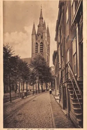 Darmowa dostawa Delft Oude Kerk en Oude Delft 1913 HC39183