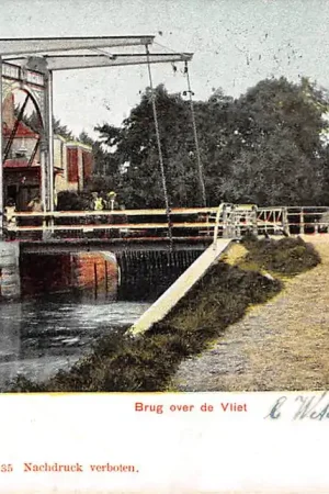 Voorburg Brug over de Vliet Tol 1906 's-Gravenhage HC39142 Zamów teraz