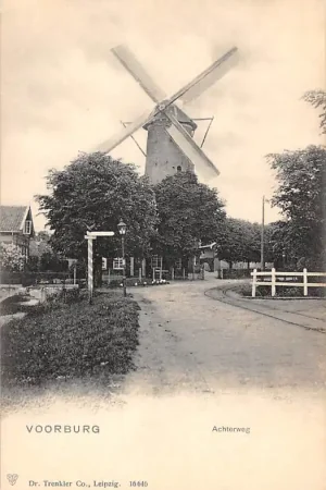 Tylko dziś Voorburg Achterweg met Molen de Vlieger 's-Gravenhage HC39122