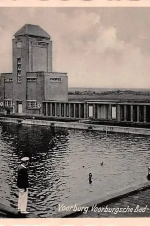 Voorburg Voorburgsche Bad- en Zweminrichting 1943 Zwembad 's-Gravenhage HC39091 Wyprzedaż