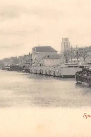 Dordrecht Spuihaven met binnenvaart schip Scheepvaart 1900 HC38950 Tylko dziś