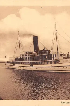 Szybka dostawa Enkhuizen Aankomst Veerboot Enkhuizen - Stavoren R. van Hasselt 1931 Schepen Scheepvaart HC38914