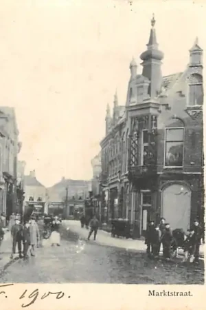 Wyprzedaż Assen Marktstraat voor 1900 Kleinrondstempel Slochteren 1900 HC38804