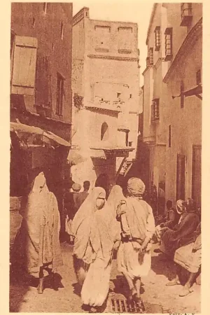Algerije Alger Une Rue de la Casbah Klederdracht Africa Afrika Vintage HC38711 Ostatnia szansa