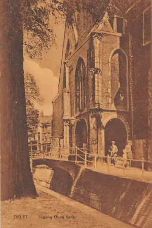 Delft Ingang Oude Kerk HC38569 Darmowa dostawa