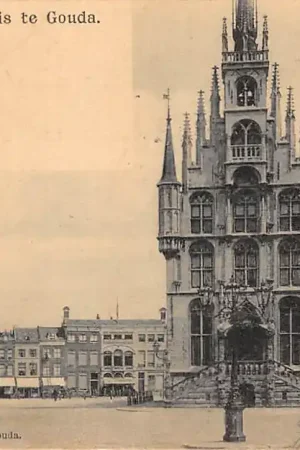 Szybka dostawa Gouda Markt met Stadhuis 1904 HC38391