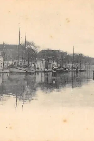 Gouda Kattensingel 1904 Binnenvaart schepen Scheepvaart HC38042 Darmowa dostawa