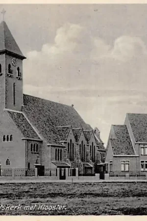 Gouda Korte Akkeren Jacob van Lennepkade hoek Tollensstraat H. Sacraments kerk met Klooster HC38154 Popularny
