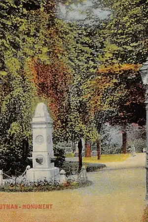 Gouda Houtmansplantsoen Park met Houtmans Monument 1909 HC38092 Wysoka jakość