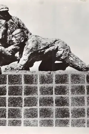 Sliedrecht Albrechtplein Monument ter ere van de Crossers 1972 HC37907 Autentyczny