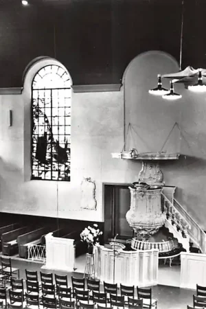 Sliedrecht Hervormde Kerk Interieur 1964 HC37902 Rabat