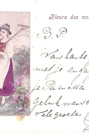 Darmowa dostawa Fantasie Vintage Fleur des montagnes 1900 Meisjes HC37681