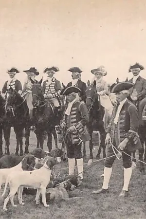 \\u2018s-Gravenhage Nationaal-Historischen Optocht 5 September 1913 Jachtgezelschap Ruiters te paard en jachthonden HC37670 Darmowa dostawa