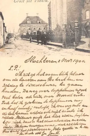 Autentyczny Vianen Groet uit 1900 Vijheerenlanden Kleinrondstempel HC37532