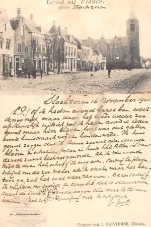 Vianen Groet uit 1900 Vijheerenlanden Kleinrondstempel HC37531 Kup teraz
