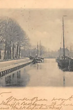 Assen Hoofdvaart 1900 Binnenvaart schepen Scheepvaart HC37285 Ekspresowa dostawa