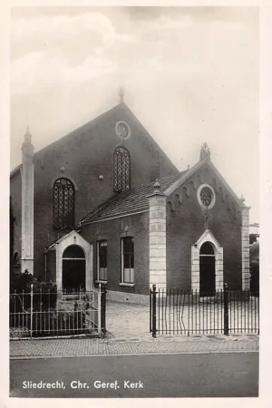 Sliedrecht Chr. Gereformeerde Kerk voor de verbouwing 1939 HC37123 Autentyczny