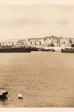 Sliedrecht Haven 1956 Binnenvaart schepen Scheepvaart HC37065 Wysoka jakość