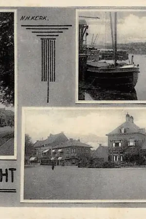 Sliedrecht N.H. Kerk Haven Dr. Langeveldplein 1942 HC36895 Oryginalny