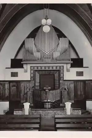 Sliedrecht Interieur van de Gereformeerde Kerk met orgel 1949 HC36802 Rabat