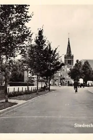 Sliedrecht Dr. Langeveldplein auto 1957 HC36756 Popularny