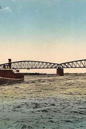 Sliedrecht Spoorbrug met binnenvaart schepen Scheepvaart HC36496 Darmowa dostawa