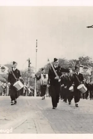 Autentyczny 's-Gravenhage Opneme van het Tamboers- en Pijperscorps Rustenburg Den Haag 1948 Muziek Muziekkorps HC36219