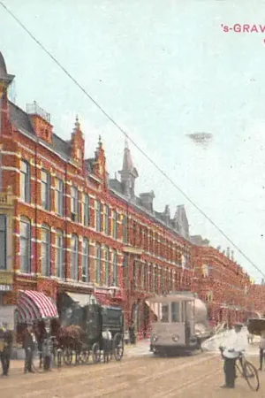 's-Gravenhage Weimarstraat met HTM Tram met tank 1913 HC36207 Tylko dziś