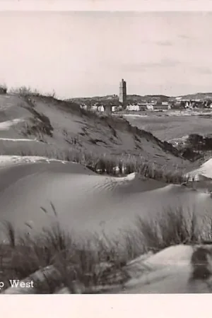 Terschelling Gezicht op West vanuit de duinen Vuurtoren HC36178 Tani