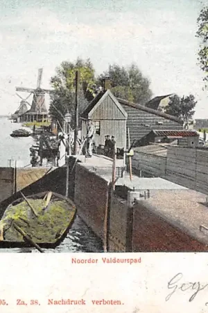 Zaandam Noorder Valdeurspad Sluis Molen 1905 HC36007 Popularny