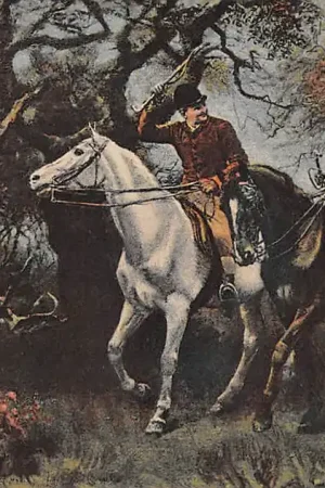 Fantasie Vintage Ruiters te paard 1910 HC35831 Kup teraz