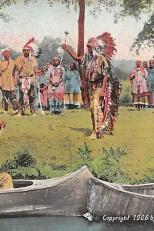 USA Indianen Indians Hiawatha 1906 Fantasie Vintage Kind Noord-Amerika HC35895 Darmowa dostawa