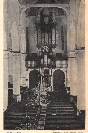 Dirksland Interieur Ned. Herv. Kerk 1946 HC35678 Szybka dostawa