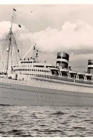 Scheepvaart s.s. Nieuw Amsterdam Holland Amerika Lijn 1957 Schepen Rotterdam HC35622 Kup teraz