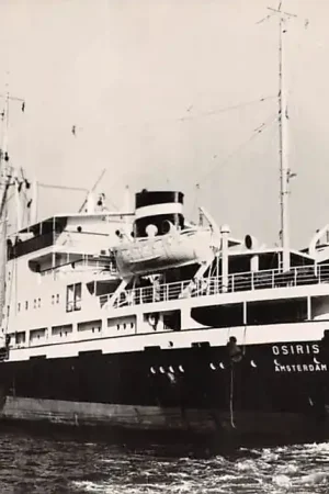 Tylko dziś Scheepvaart m.s. Attis New York Harbor USA Kon. Nederl. Stoomboot Mij. Amsterdam 1961 Schepen Noord-Amerika HC35487