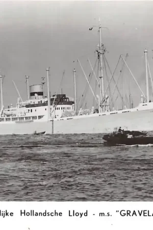 Wyprzedaż Scheepvaart m.s. Graveland Koninklijke Hollandsche Lloyd Amsterdam Schepen HC35505