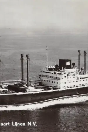 Ekspresowa dostawa Scheepvaart Kon. Java-China-Paketvaart Lijnen m.s. Tjibantjet Amsterdam Schepen HC35393