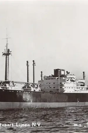 Scheepvaart Kon. Java-China-Paketvaart Lijnen m.s. Straat Mozambique Amsterdam Schepen HC35391 Niska cena