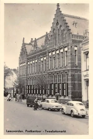 Szybka dostawa Leeuwarden Tweebaksmarkt Postkantoor Auto 1958 HC34967