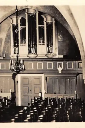 Augustinusga Ned. Hervormde Kerk Interieur Gezicht op het orgel 1958 Achtkarspelen Friesland HC34726 Ekspresowa dostawa