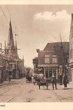 Voorschoten Schoolstraat met garage en benzinepomp HC34677 Premium
